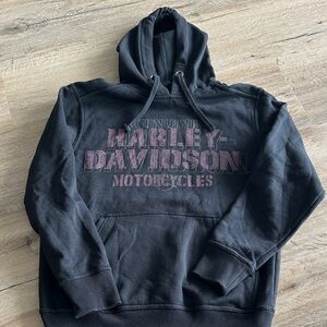 Harley-Davidson Black and Purple Hoodie